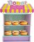 4E's Novelty donut stands – 2-tier donut wall display stand for donut party supplies & decor!